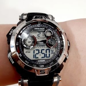 Armitron Pro Sport Mens Stainless Steel Watch